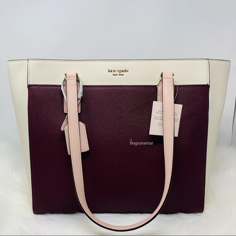 Kate spade Cameron laptop tote in cherrywood red - Picture 2 of 8